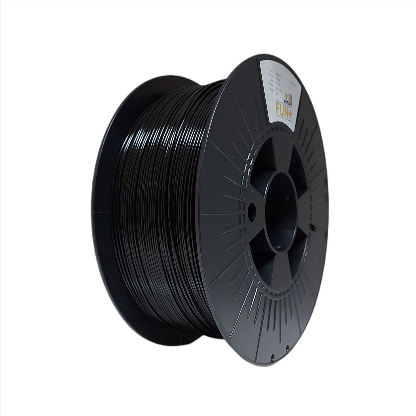 PLA Fun+ Filament 1,75mm schwarz 1000g - ca. RAL 9017