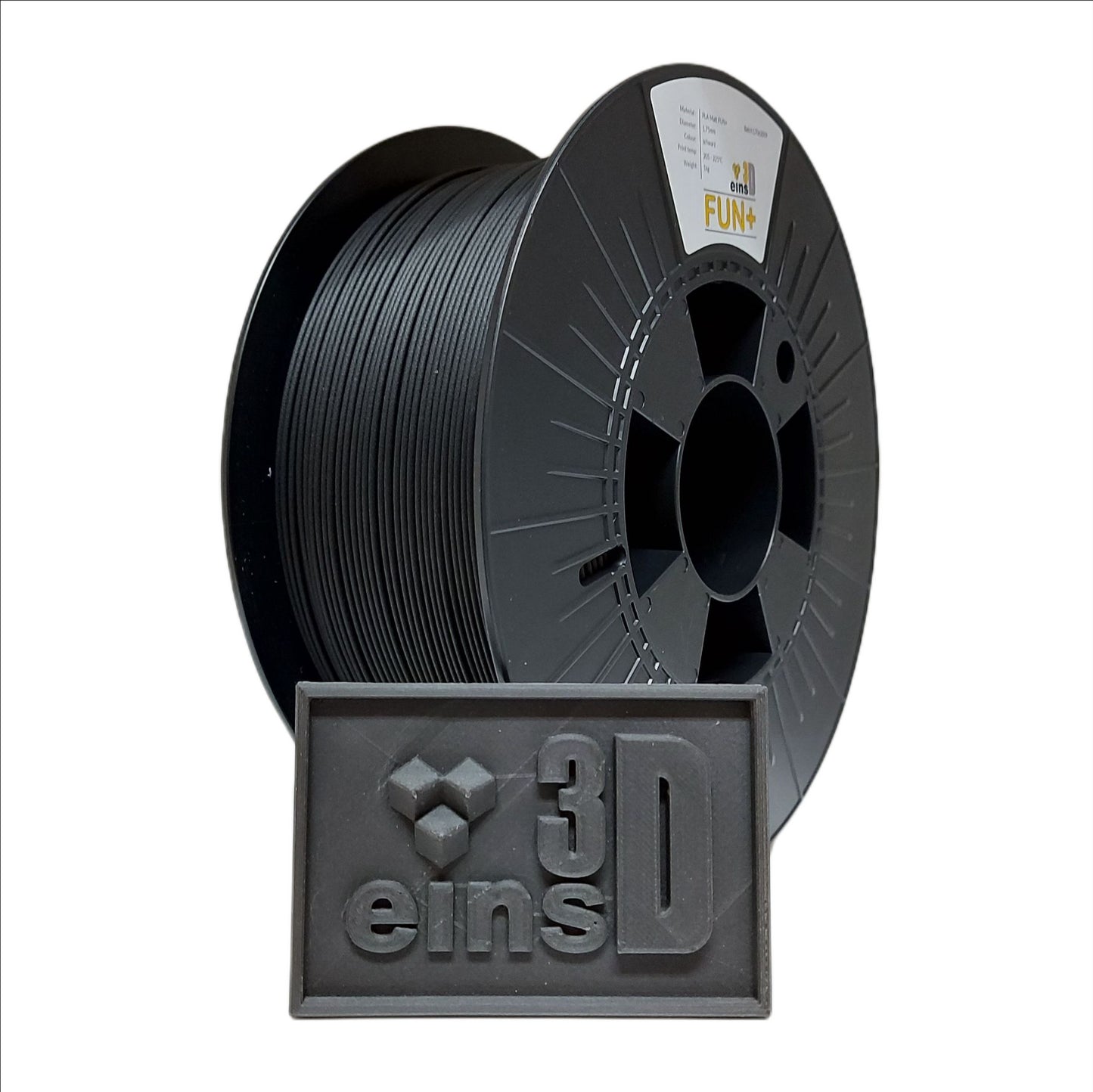 PLA FUN+ Matt schwarz 1,75mm
