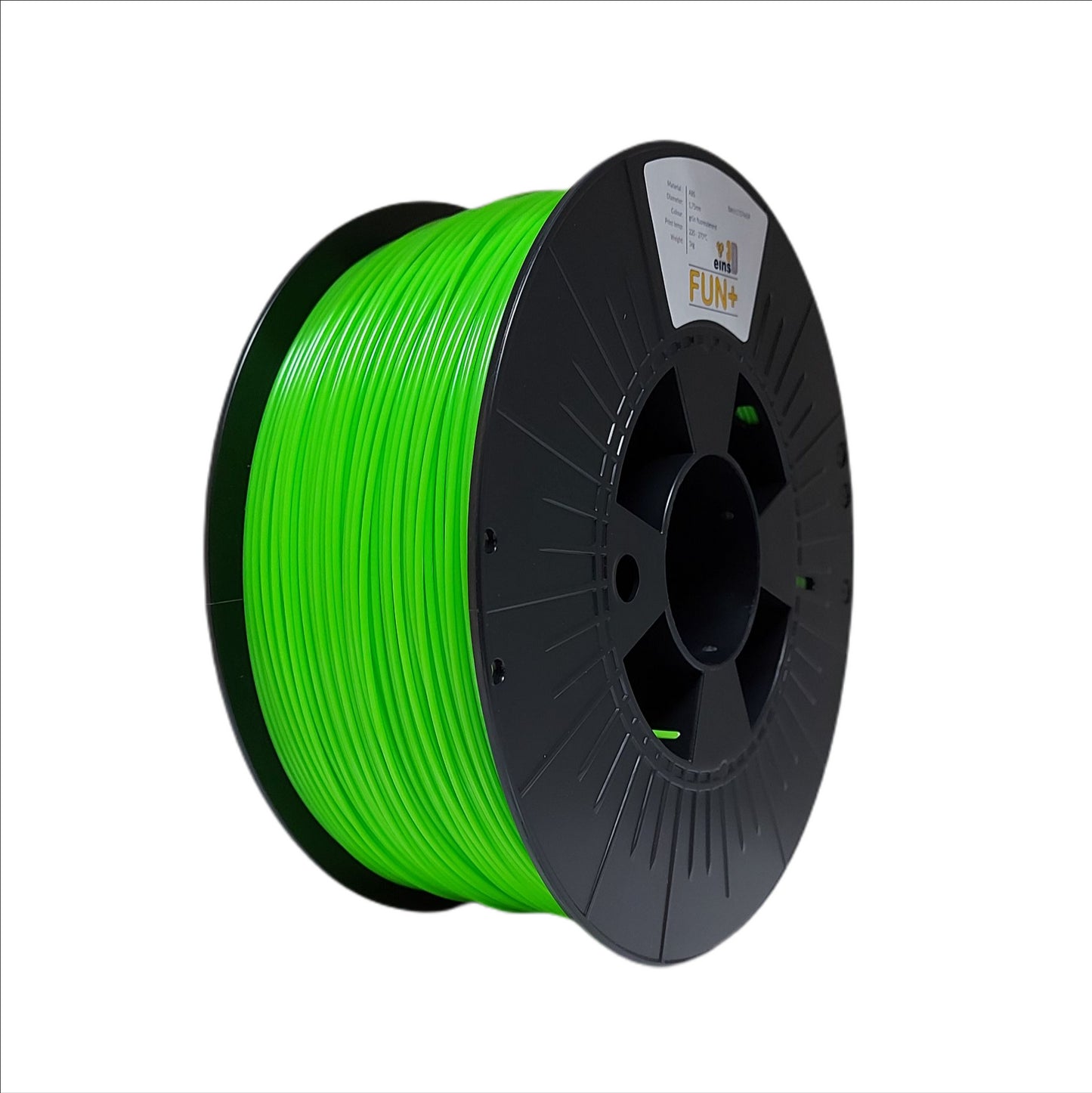 ABS Fun+ Filament 1,75 klar fluoreszierend