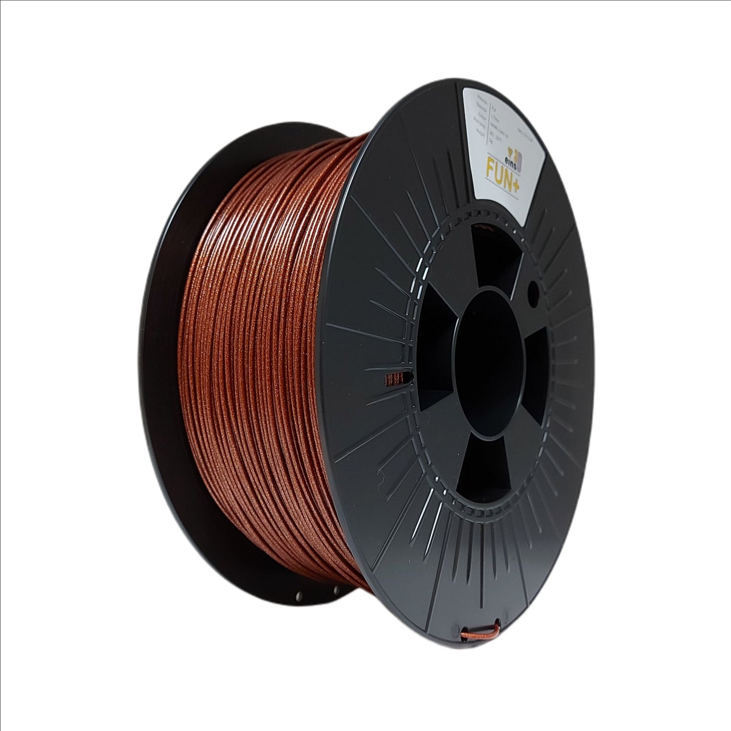 PLA FUN+ Metallic Glitter 1,75mm kupfer-rot