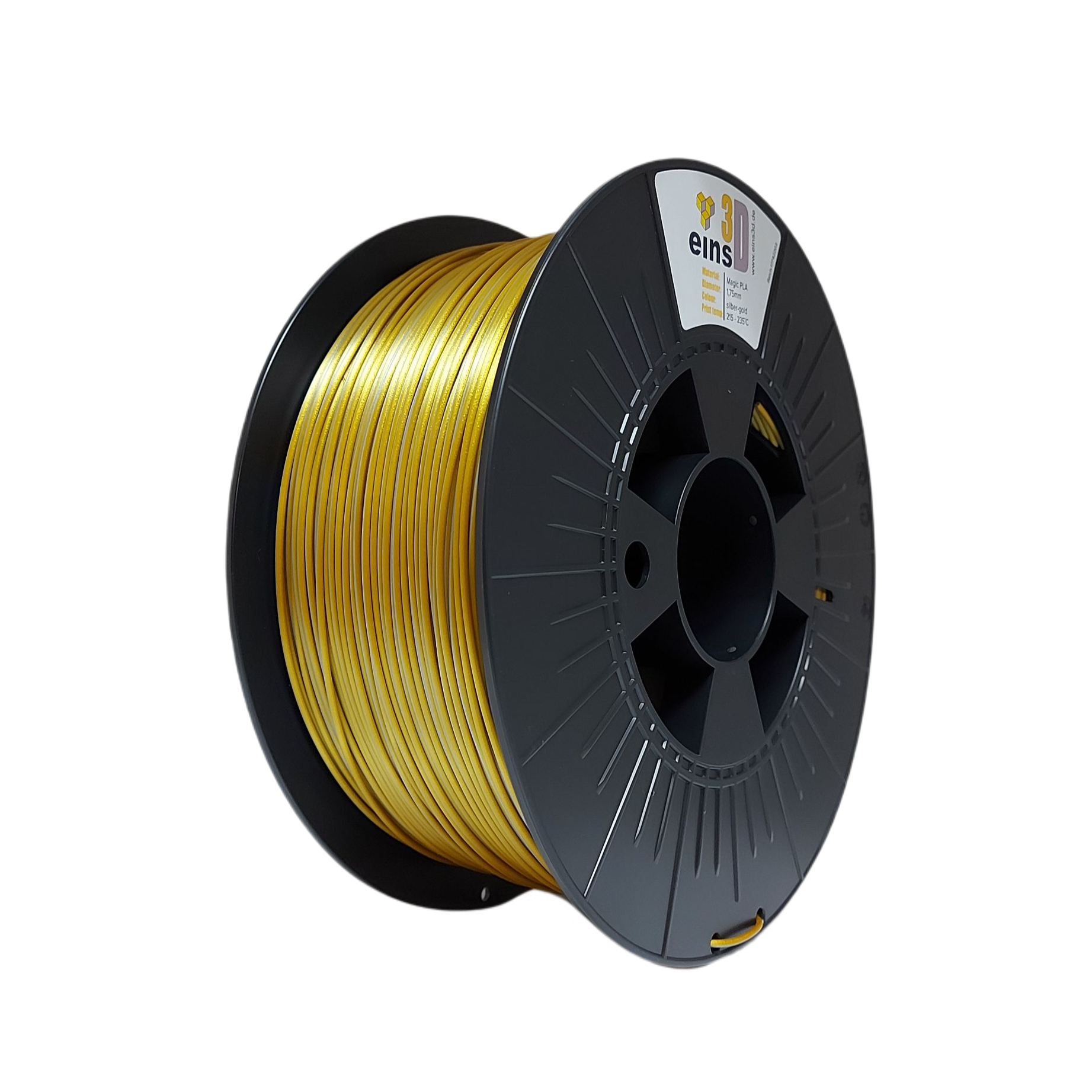 Magic PLA Filament 1,75 silber-gold günstig kaufen – eins3d
