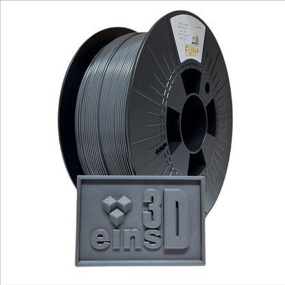 PLA Fun+ Filament 1,75mm grau 1000g - ca. RAL 7011